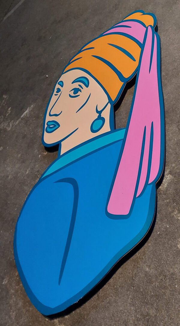 Woman with neon earring - Image 2